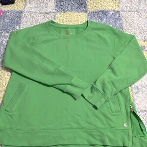Lilly Pulitzer Luxletic Beach Comber Pullover Sweatshirt Women M Green (583)
